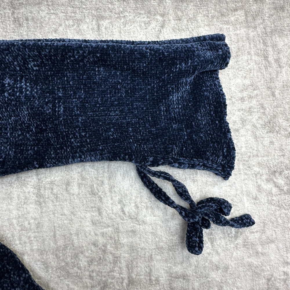 Sundance Sweater Womens XL Blue Chenille Bell Sleeve Tie Hem Boho Pullover Top - Picture 7 of 10